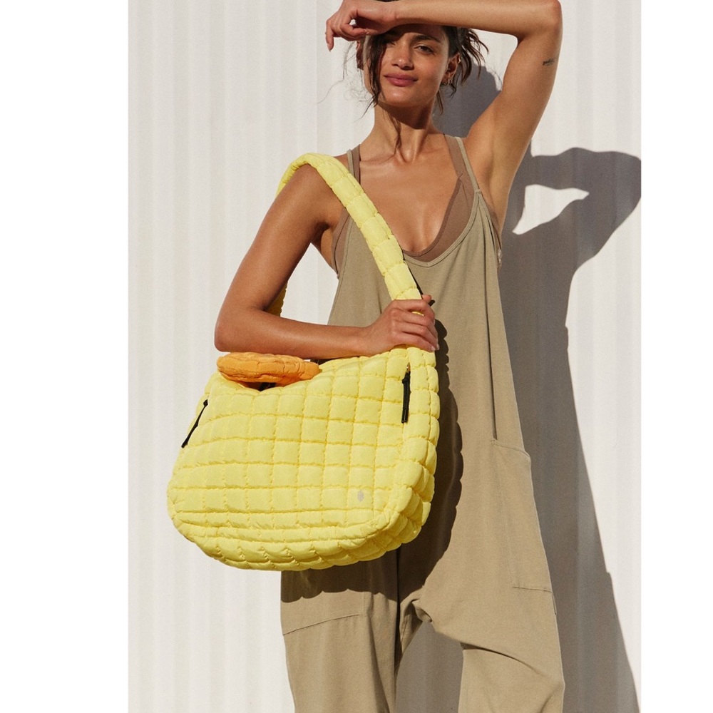 FP Movement by Free People Yellow Quilted Bag